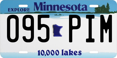 MN license plate 095PIM