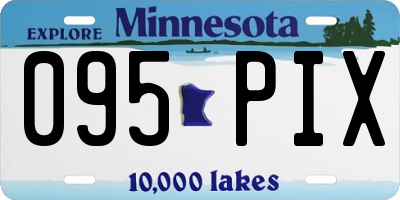 MN license plate 095PIX