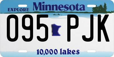 MN license plate 095PJK