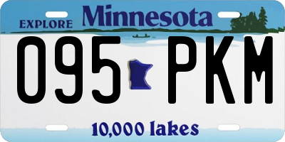 MN license plate 095PKM