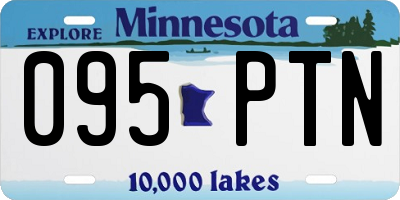 MN license plate 095PTN