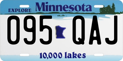 MN license plate 095QAJ