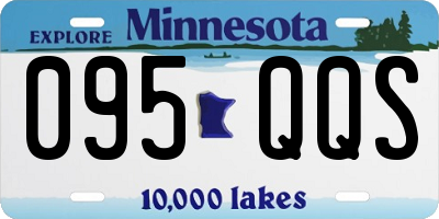 MN license plate 095QQS