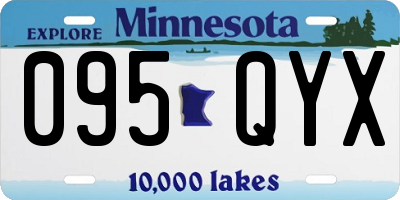 MN license plate 095QYX