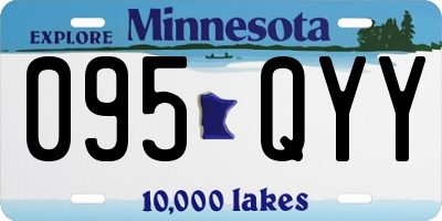 MN license plate 095QYY
