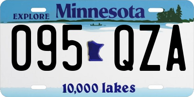 MN license plate 095QZA