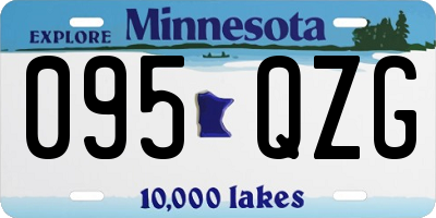 MN license plate 095QZG