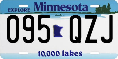 MN license plate 095QZJ