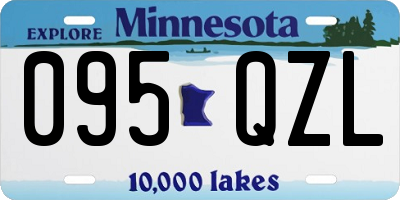MN license plate 095QZL