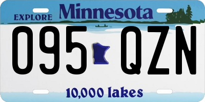 MN license plate 095QZN