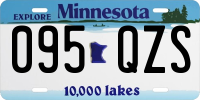MN license plate 095QZS