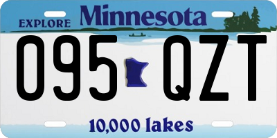 MN license plate 095QZT