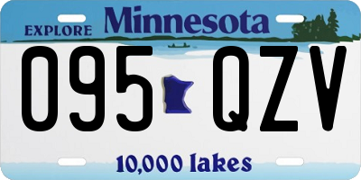MN license plate 095QZV