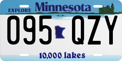 MN license plate 095QZY