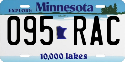 MN license plate 095RAC