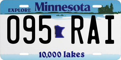 MN license plate 095RAI