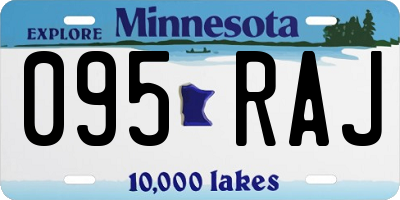 MN license plate 095RAJ