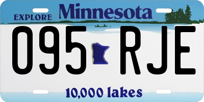 MN license plate 095RJE