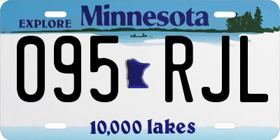 MN license plate 095RJL