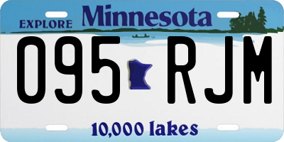 MN license plate 095RJM