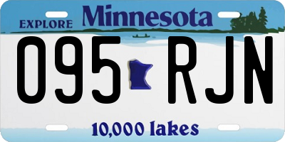 MN license plate 095RJN