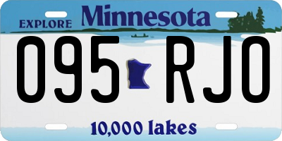 MN license plate 095RJO