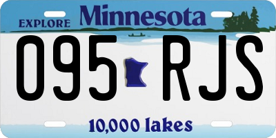 MN license plate 095RJS