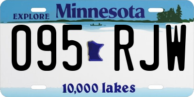 MN license plate 095RJW