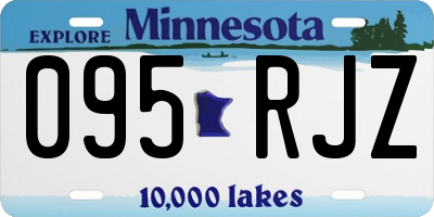 MN license plate 095RJZ