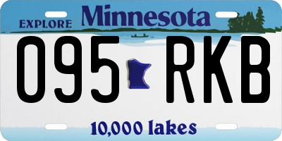 MN license plate 095RKB