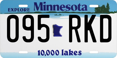 MN license plate 095RKD