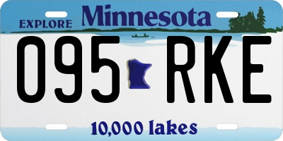 MN license plate 095RKE