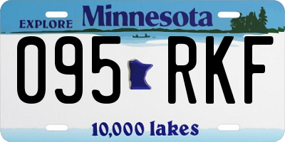 MN license plate 095RKF