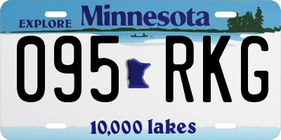 MN license plate 095RKG
