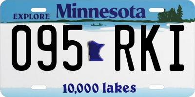 MN license plate 095RKI