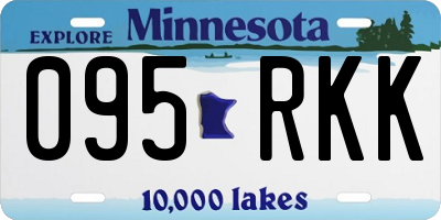 MN license plate 095RKK