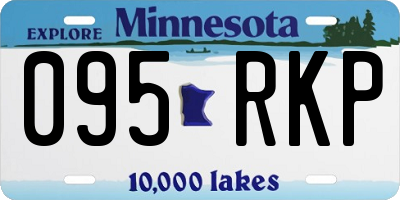 MN license plate 095RKP