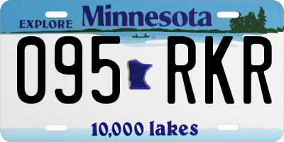 MN license plate 095RKR