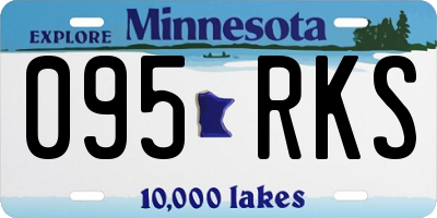 MN license plate 095RKS