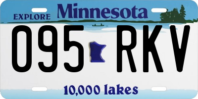 MN license plate 095RKV