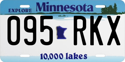MN license plate 095RKX