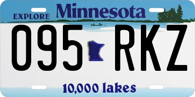 MN license plate 095RKZ