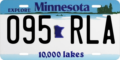 MN license plate 095RLA