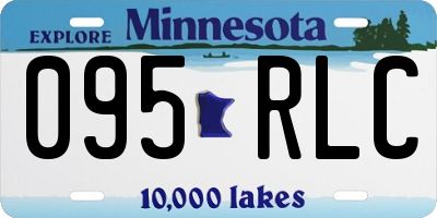 MN license plate 095RLC