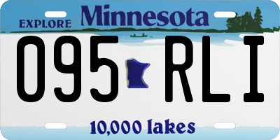 MN license plate 095RLI