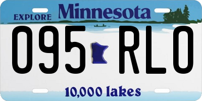 MN license plate 095RLO