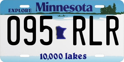 MN license plate 095RLR