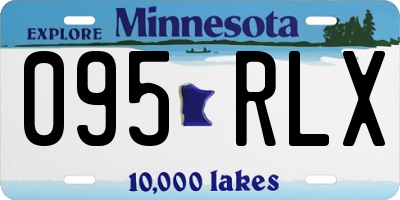 MN license plate 095RLX