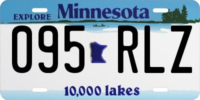 MN license plate 095RLZ