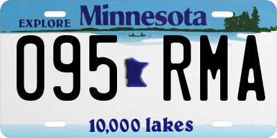 MN license plate 095RMA